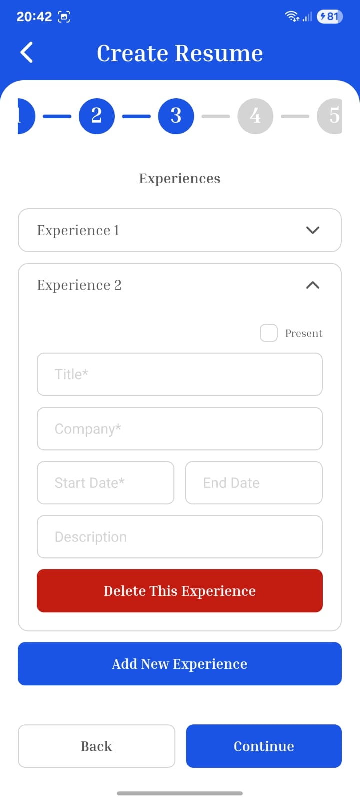 CvCreator screenshot 2